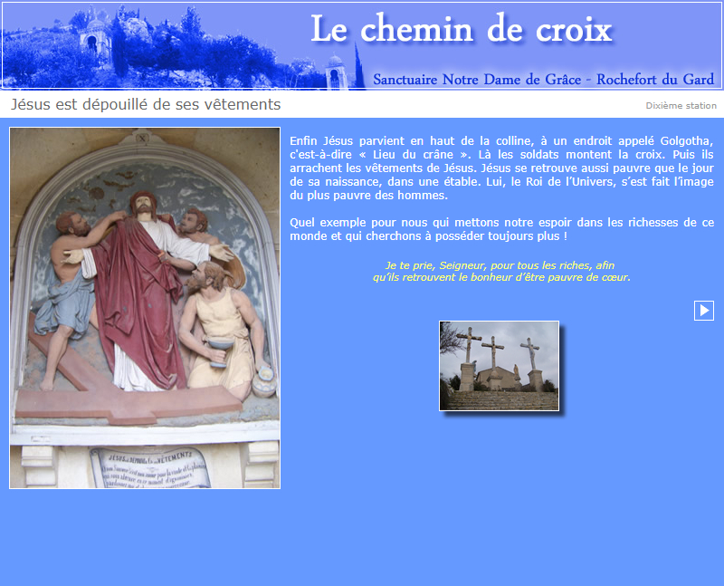 Vers la onzième station