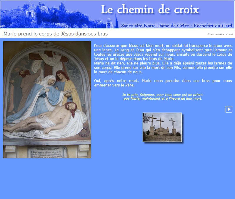 Vers la quatorzième station